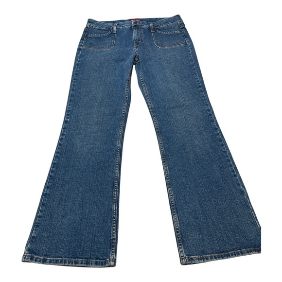 Levi’s 545 Low Bootcut Denim Blue Jeans Y2K Fashion Women’s Size 12 Medium - Picture 2 of 16